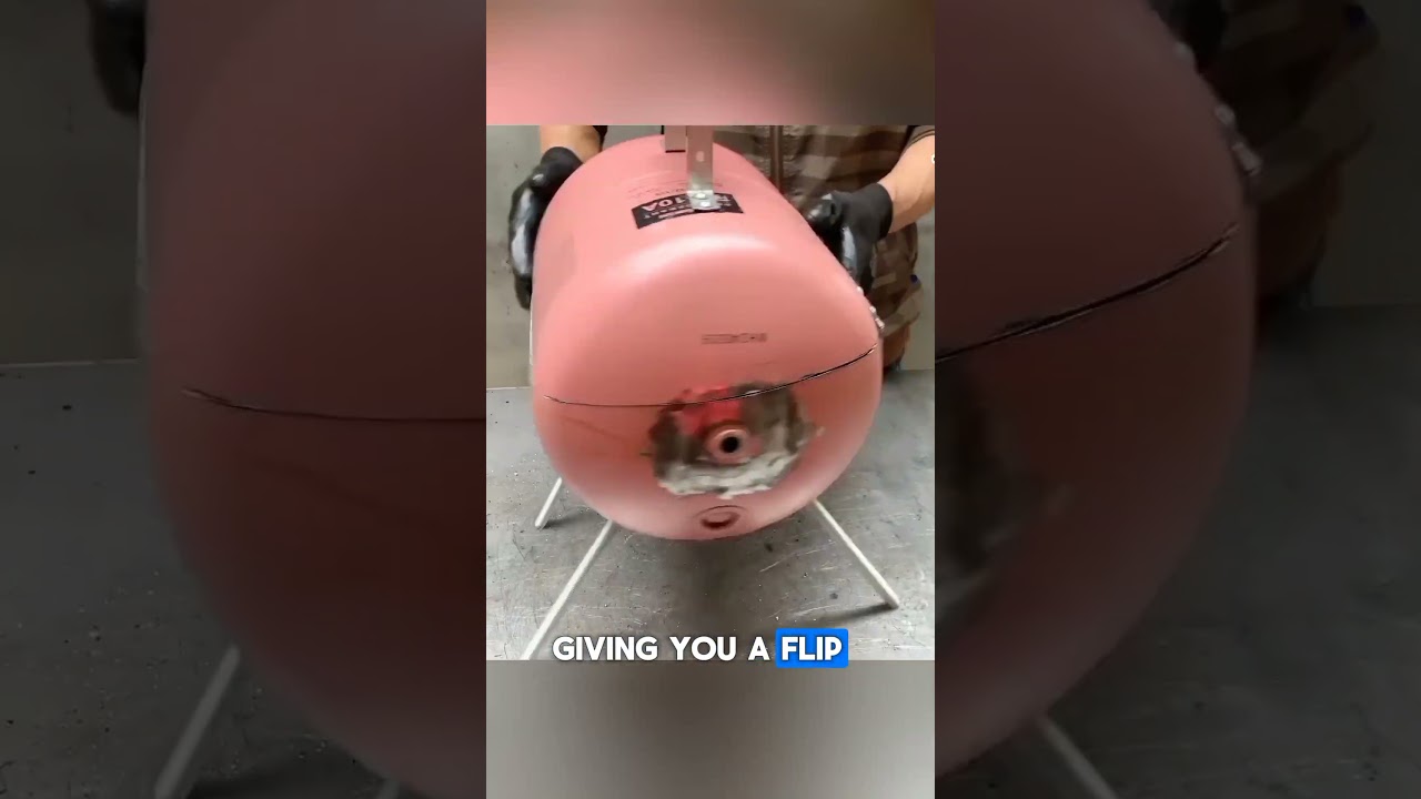 Innovative Transformation Of Gas_Cylinder Into Grill_Stand.#shortvideo #diy #upcycling.