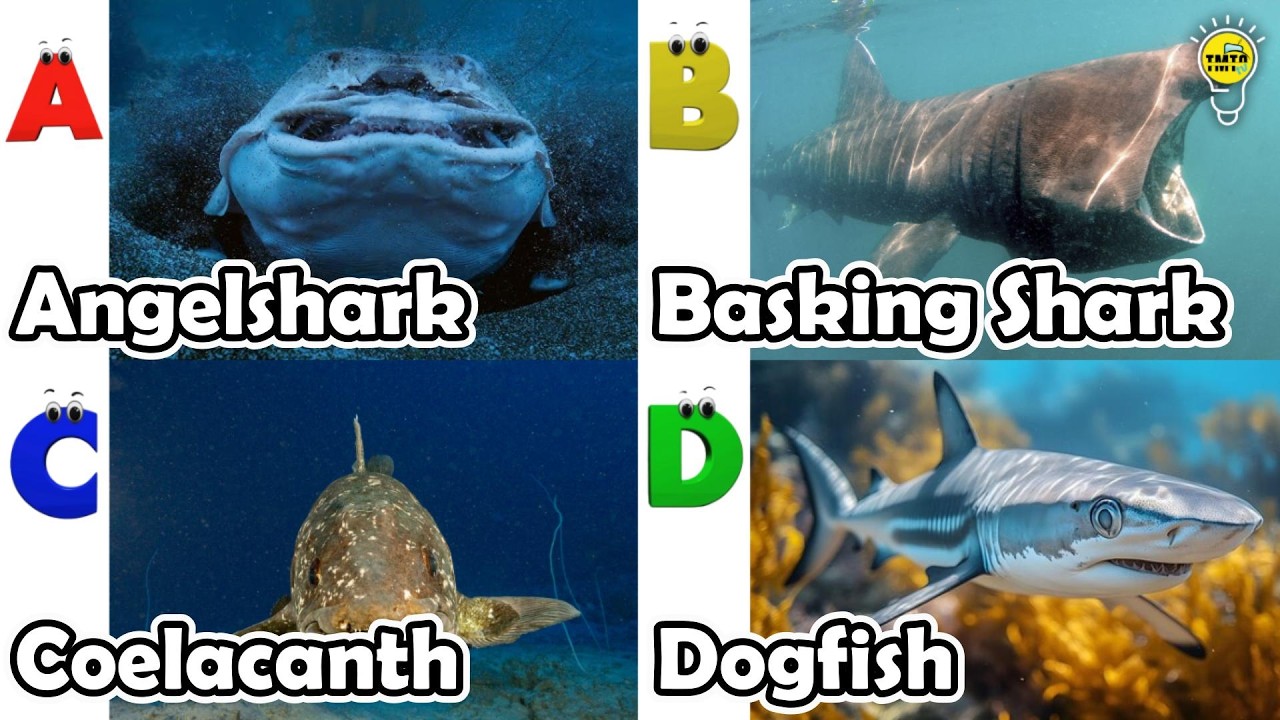 ABC phonics animals | ABC Sea Animals song | Alphabets Kids Song #angelshark