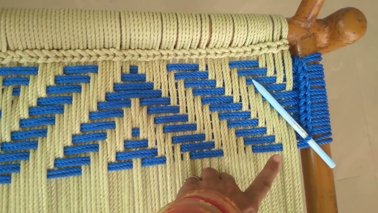 charpai ki design Step by Step.    चारपाई बनाने का तरीका। charpai ki bunai. @Art of Housewife