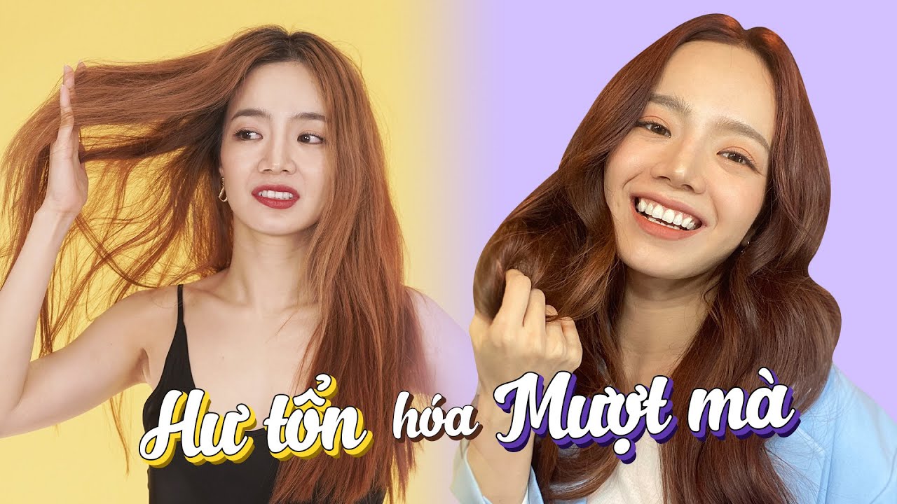 Quy trình 7 bước PHỤC HỒI TÓC TẨY NHUỘM hư tổn khô xác xơ | HAPPY SKIN