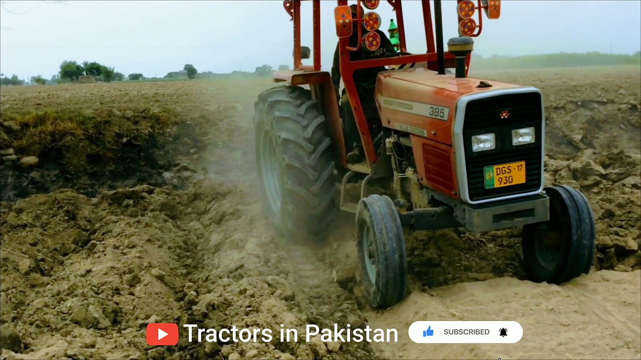 Mf 385 tractor performance with 3 tine chisel.