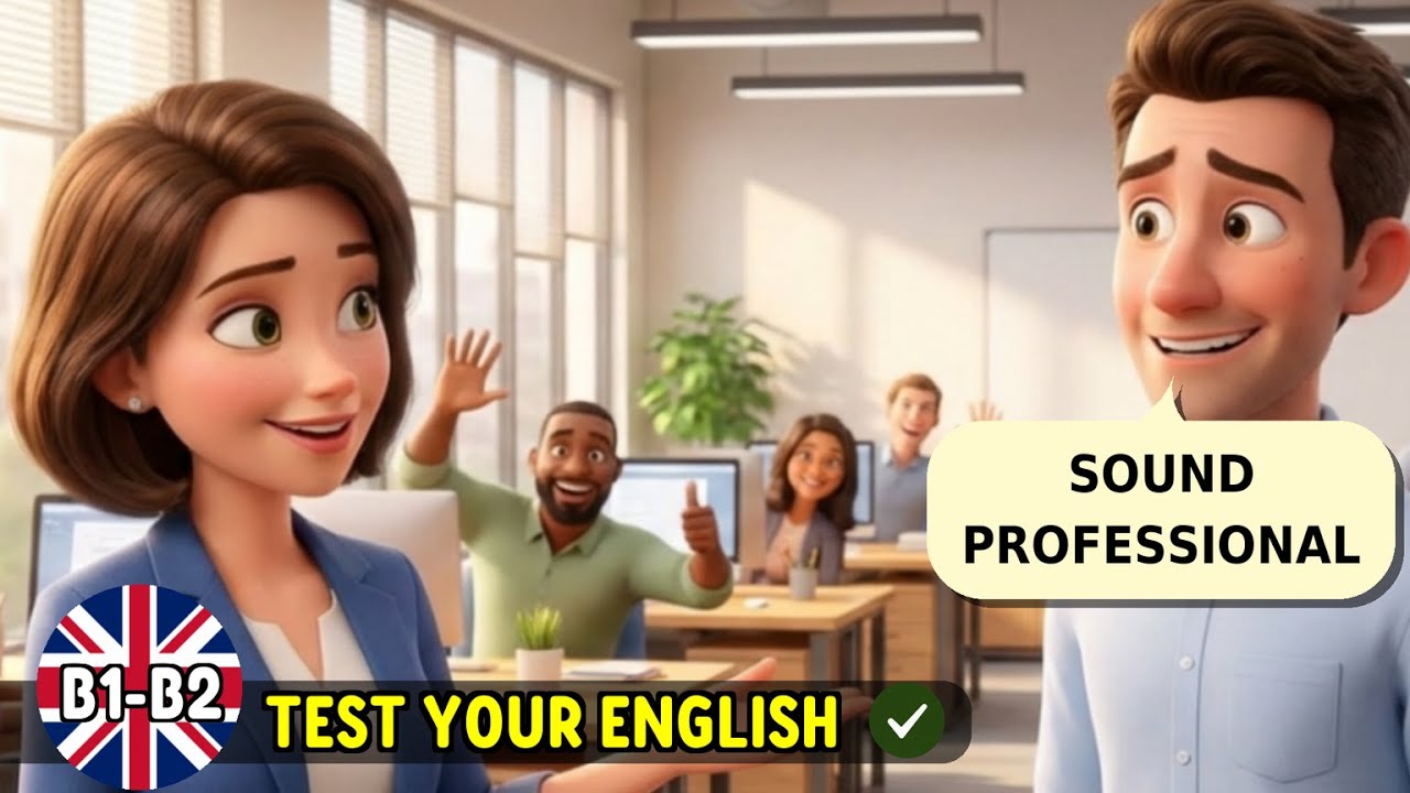FIRST DAY AT WORK! 👋 How to introduce yourself in English (B1 Business Dialogue) 🇬🇧