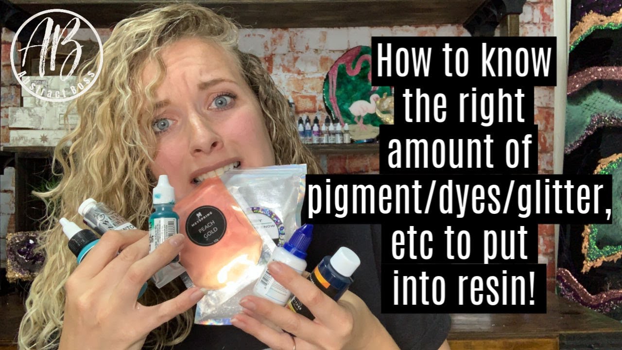 How to know the right pigments:dyes:glitters to mix into resin