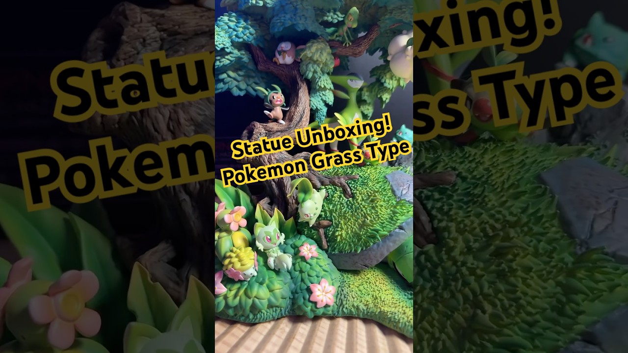 Pokemon Grass Type fans, this statue is PERFECT for you!! #pokemon