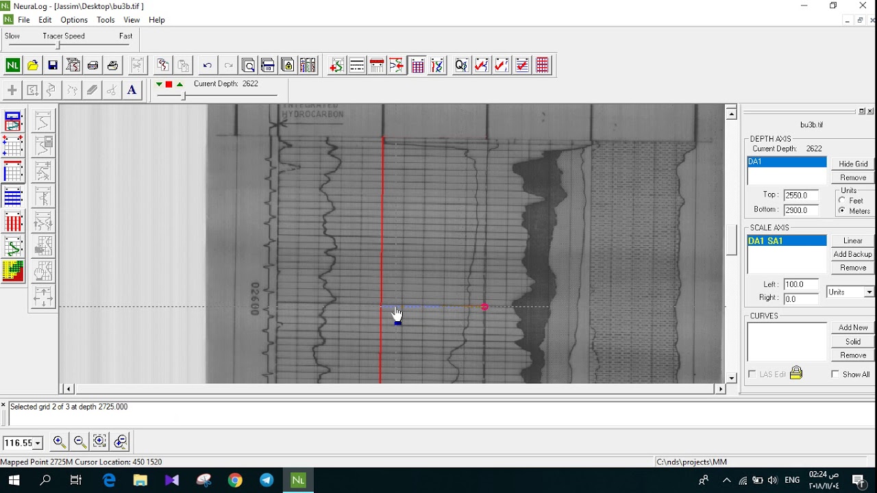 Digitizing well log by NeuraLog software