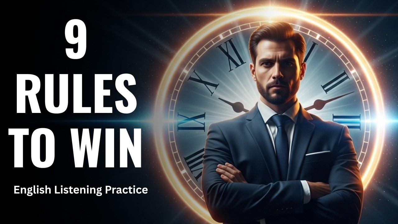 Stop Wasting Time | 9 Powerful Rules for Success | English Listening Practice
