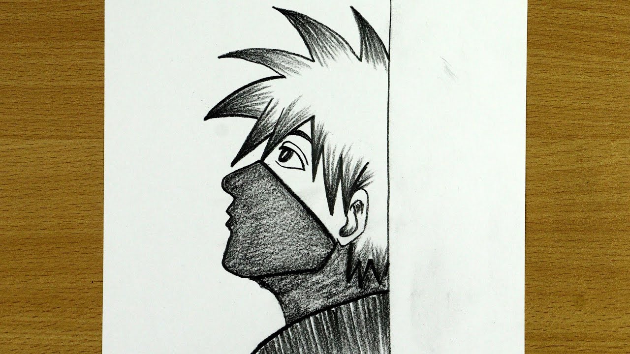 How to draw Kakashi Hatake easy || Anime drawing step by step tutorial 