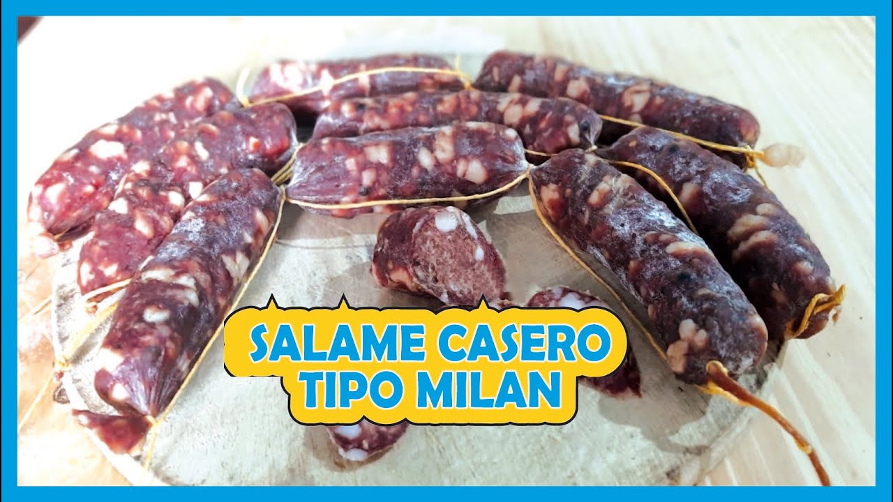 Como hacer SALAME CASERO tipo Milan en 20 dias / How to make Milan-style HOMEMADE SALAMES in 20 days
