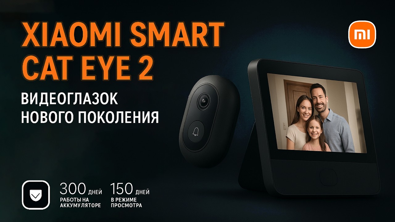 Xiaomi Smart Cat Eye 2 - Умный Дверной видеоглазок / Smart Home Video Doorbell MJMYO1BY
