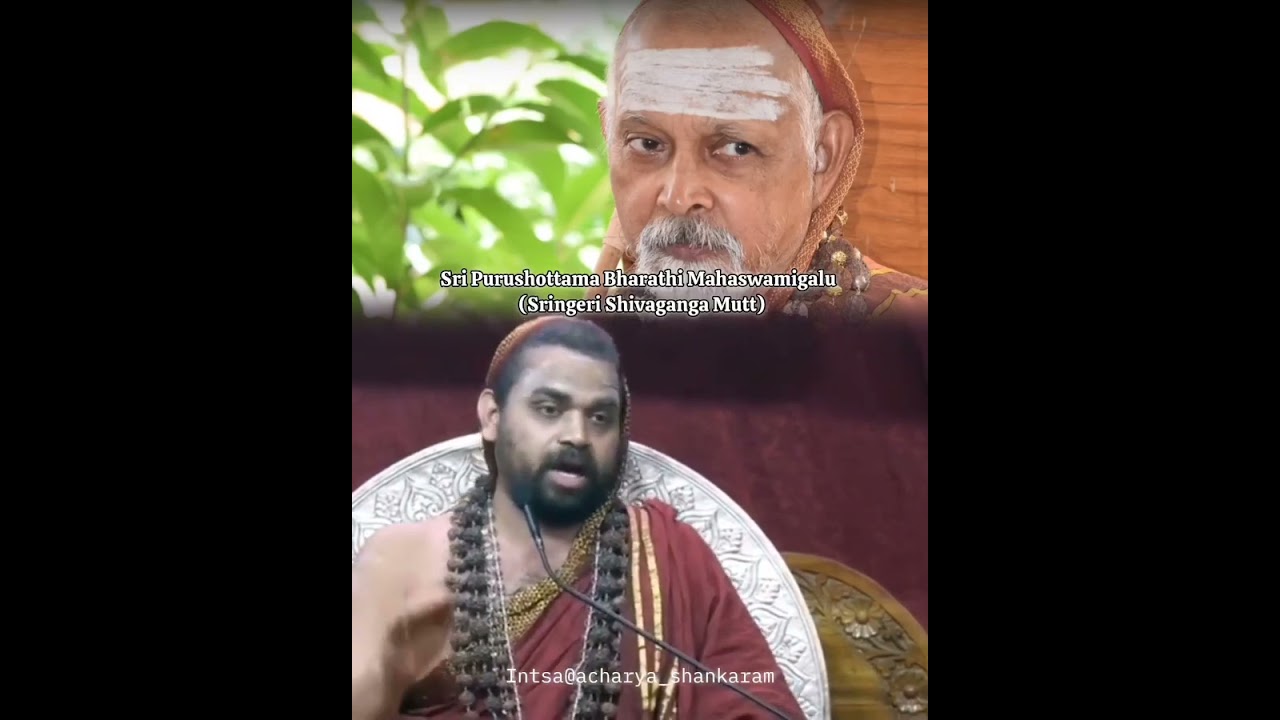 Sri Pusrushottama Bharathi Mahaswamiji - Jagadguru Sri Sri VidhushekharaBharati Mahaswamiji