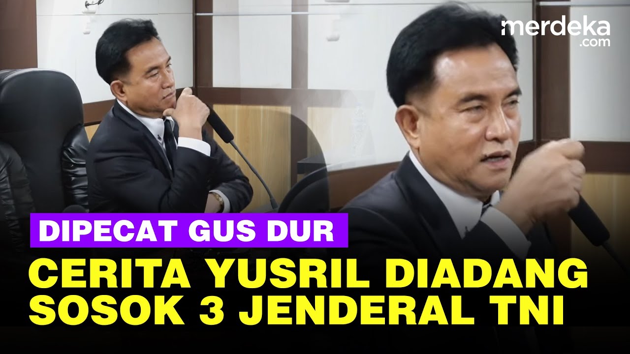Kisah Yusril Dipecat Gus Dur & Diadang 3 Jenderal TNI saat Pulang, Ada SBY Agum Gumelar