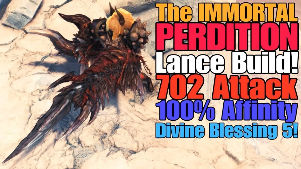 MHW: Iceborne - The Immortal Perdition Lance Build! (Ruinous Perdition)
