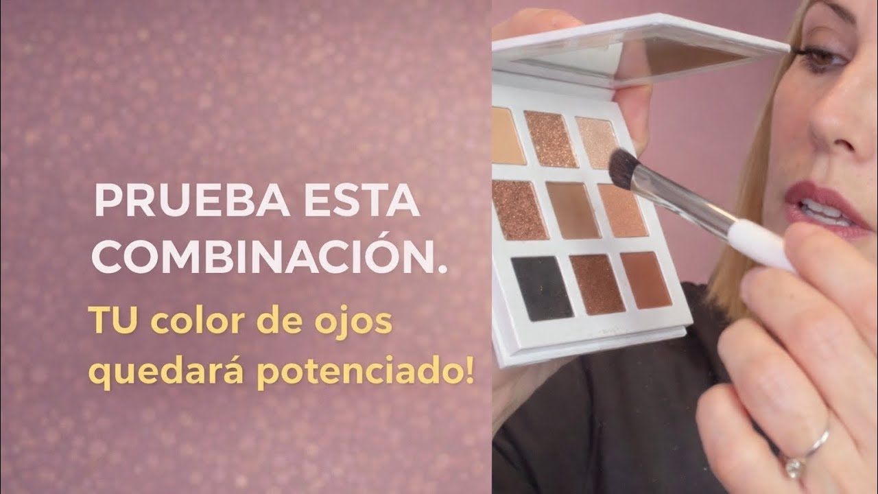 Prueba esta combinación de sombras y tu color de ojos quedará potenciado!