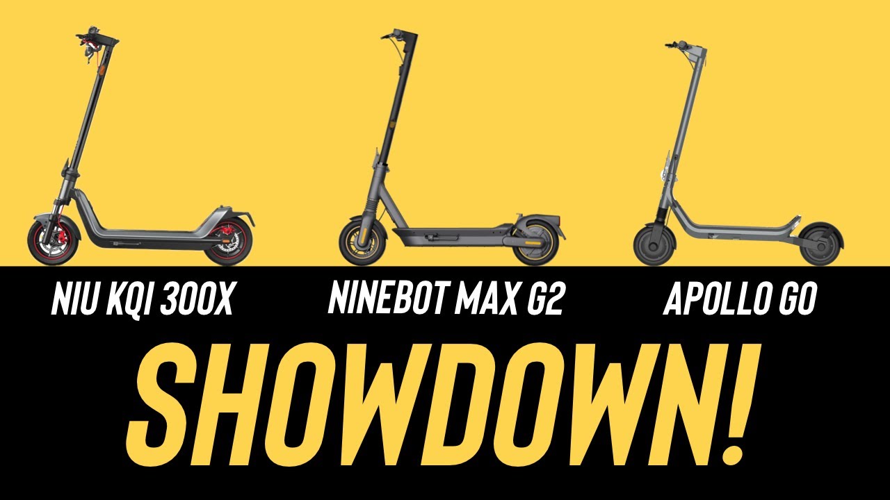 Battle of the Commuter Scooters - Apollo GO, NIU KQi 300X, and Ninebot Max G2
