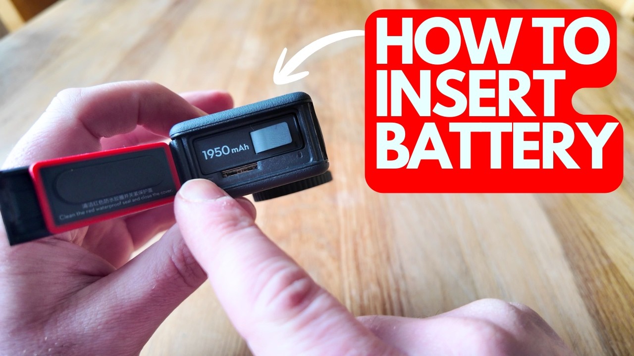 How to Insert The Battery DJI OSMO Action 6