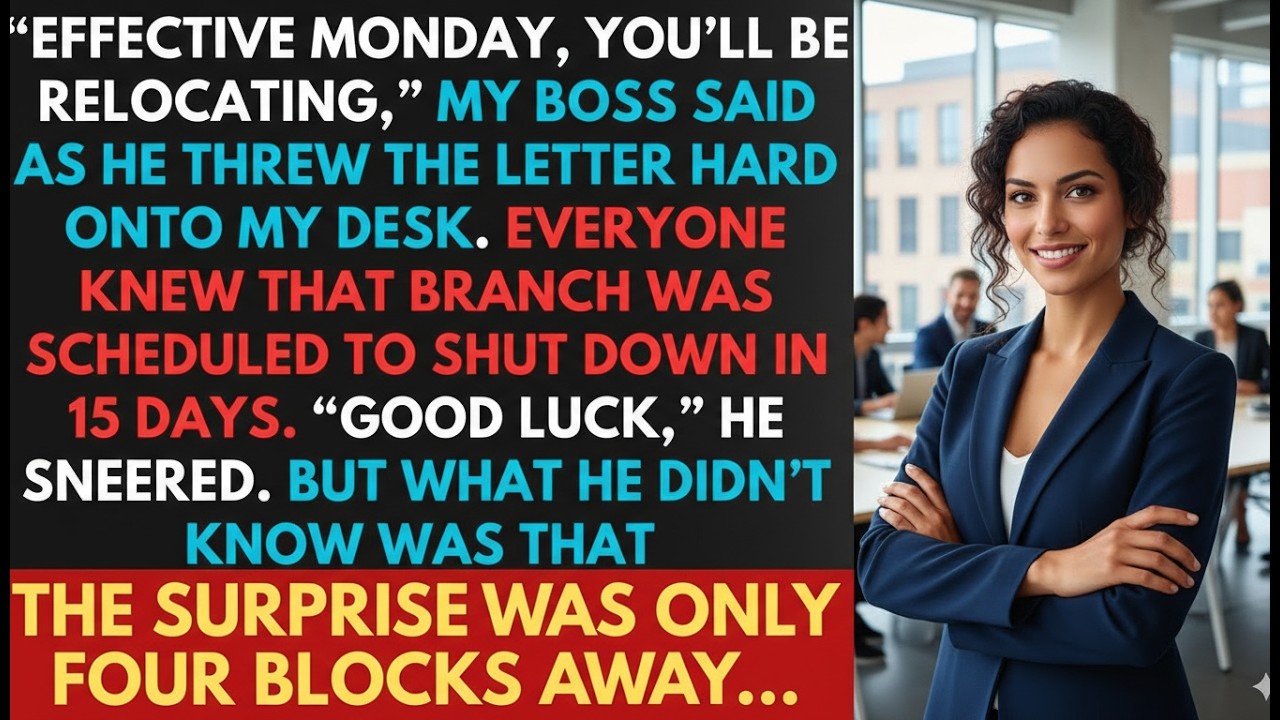 I Was Transferred To The Branch That Was Scheduled For Closure Without Warning. They Had 15 Days...