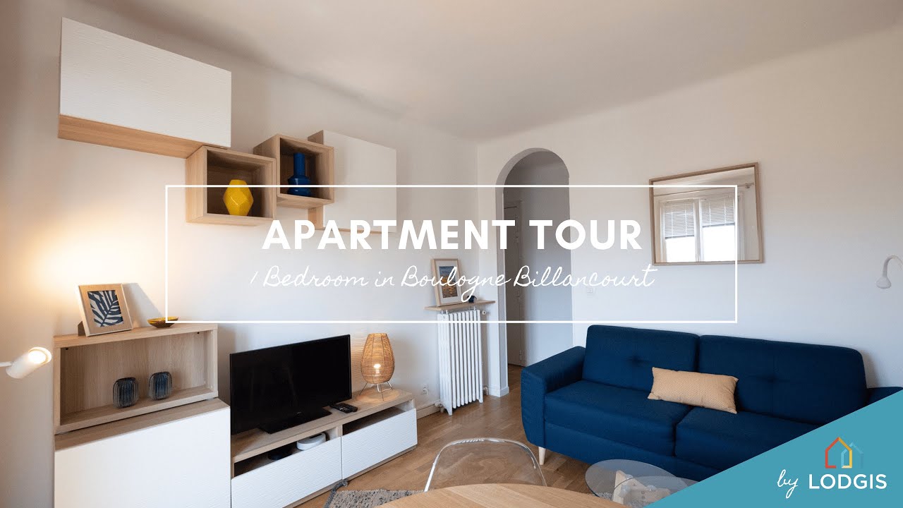 Apartment Tour // Furnished 38m2 in Boulogne-Billancourt – Ref : 2H122146