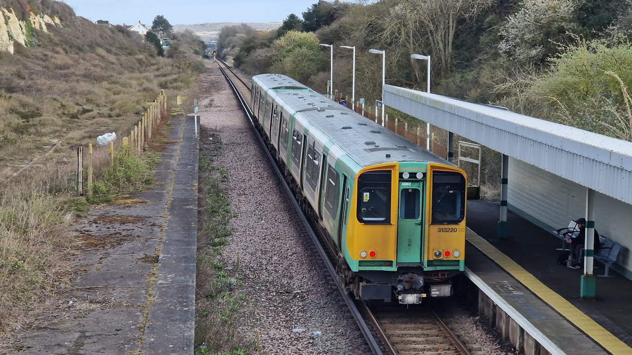 Trains at Bishopstone & Tidemills Level Crossing