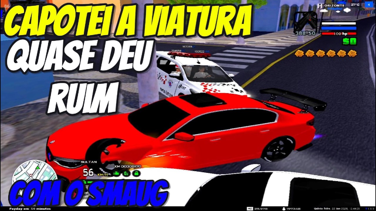 capotei a viatura - Gta horizonte roleplay
