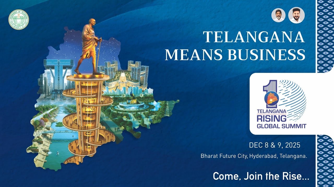 Telangana&rsquo;s Bharat Future City is here- come join us at the Global Summit on 8th & 9th of December