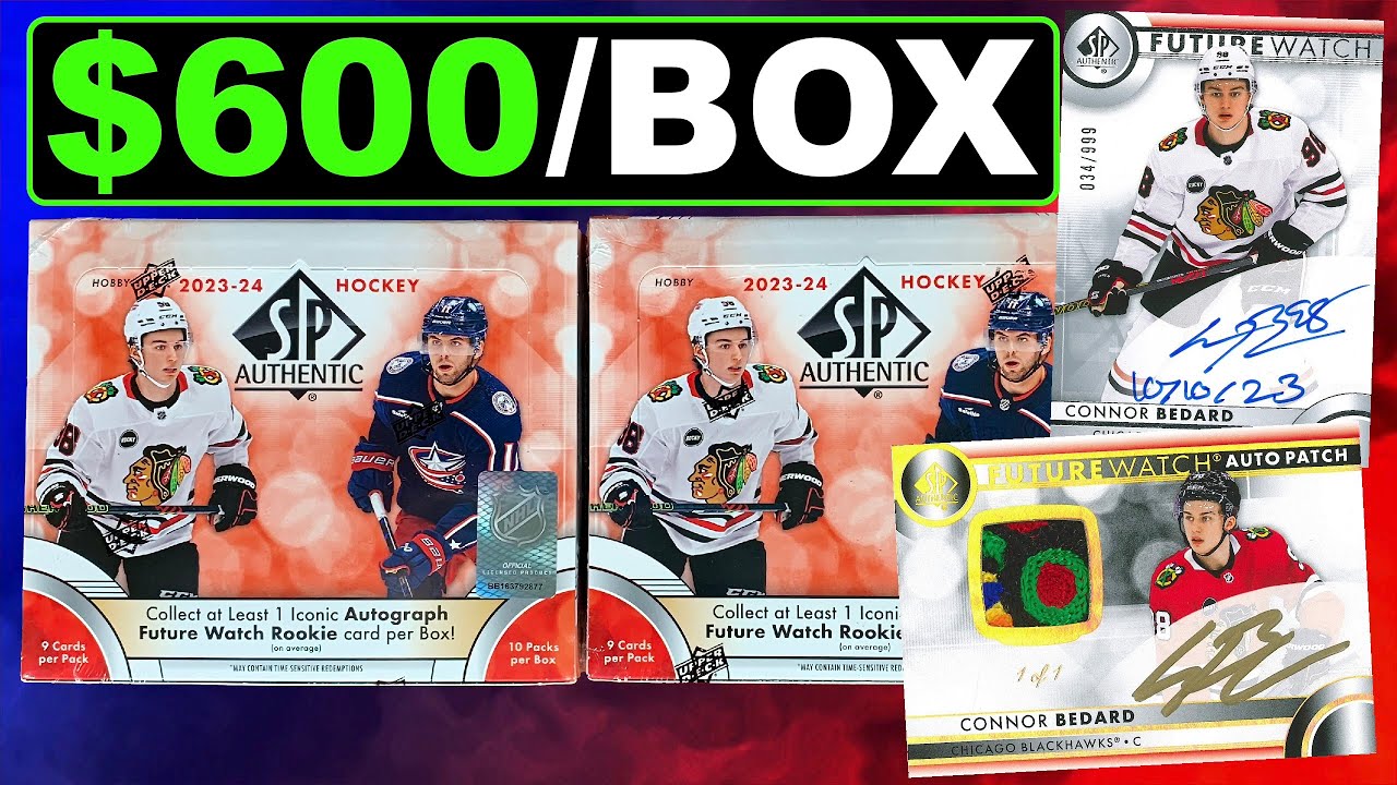 INSANITY! - 2023-24 SP Authentic Hockey Hobby Box Break x2 - Connor Bedard