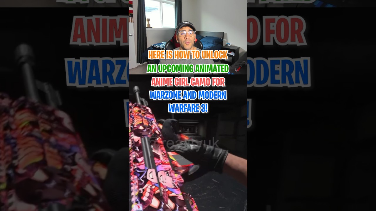 How to unlock an *ANIMATED* Anime Girl Camo for Warzone and Modern Warfare 3!