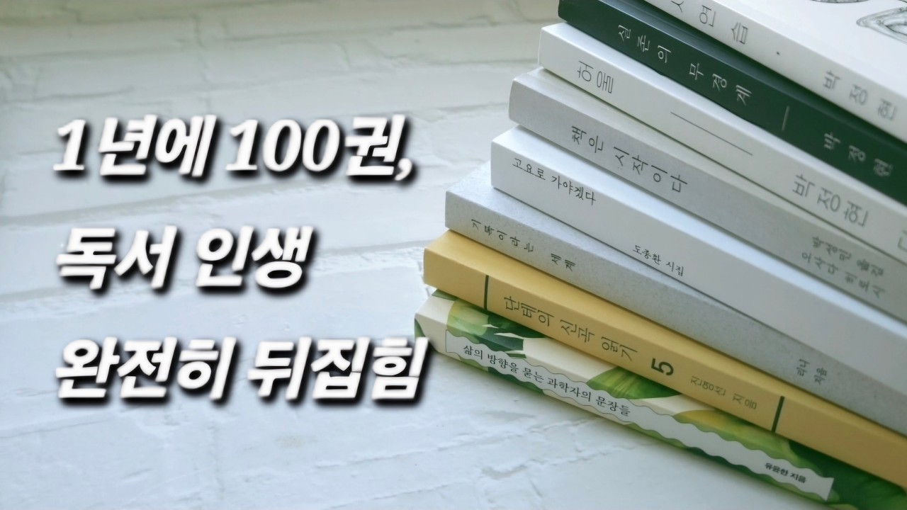 100권 읽기 도전… 과연 성공했을까? || 2025 독서 결산 ||