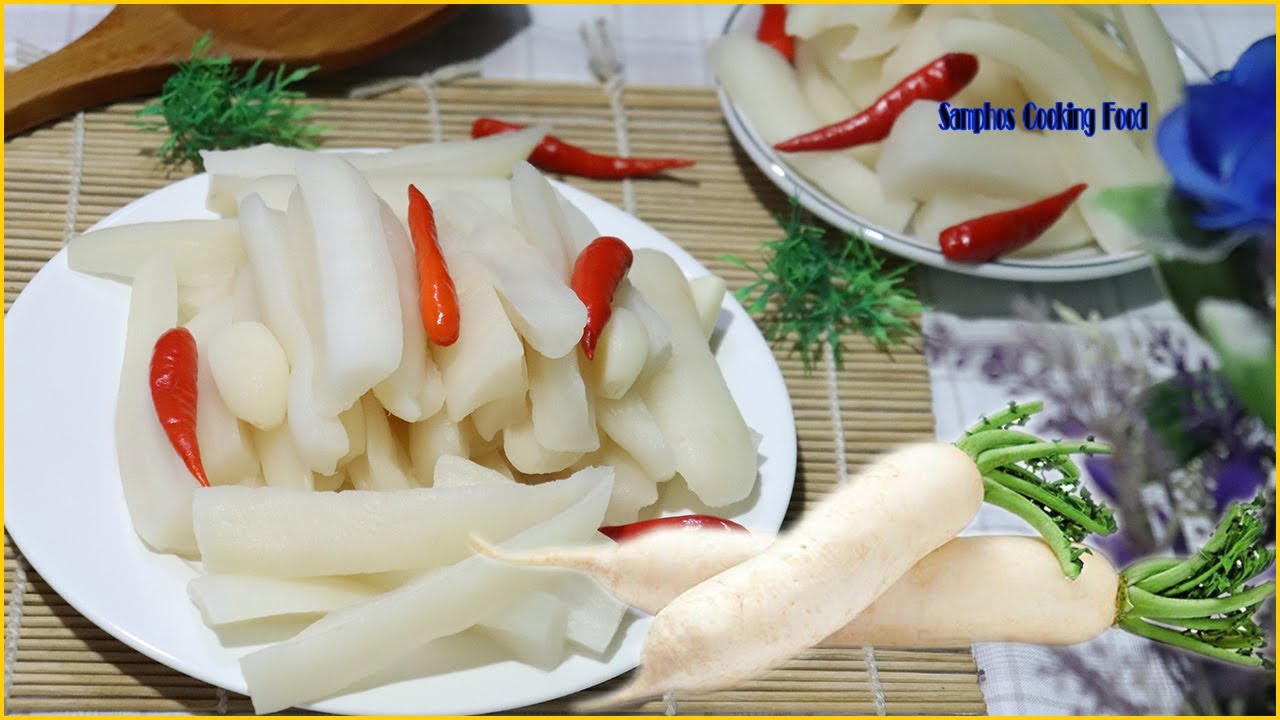 របៀបធ្វើជ្រក់ឆៃថាវ How to cook Radish Pickle | Cooking Food