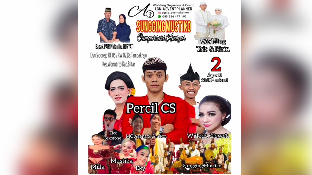 Live Campursari Sungging Mustiko  Bintang Tamu Cak Percil Cs