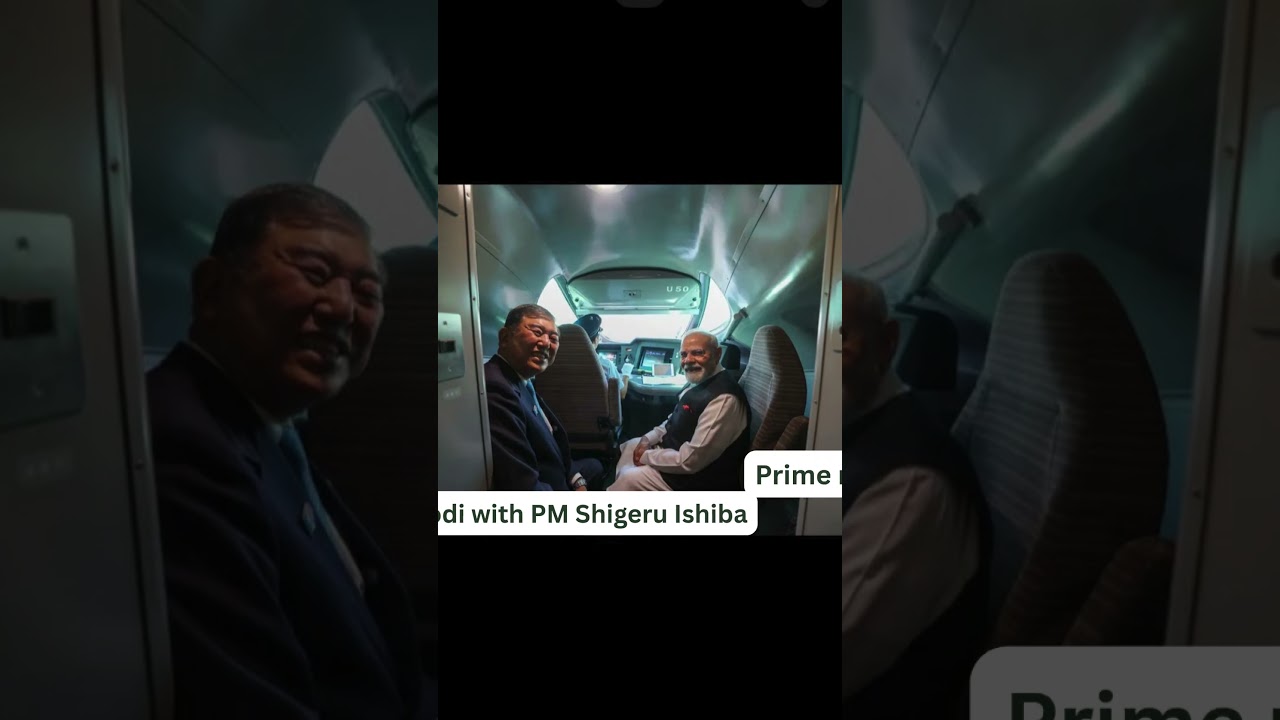 PM Modi bullet train ride with Japanese PM Ishiba