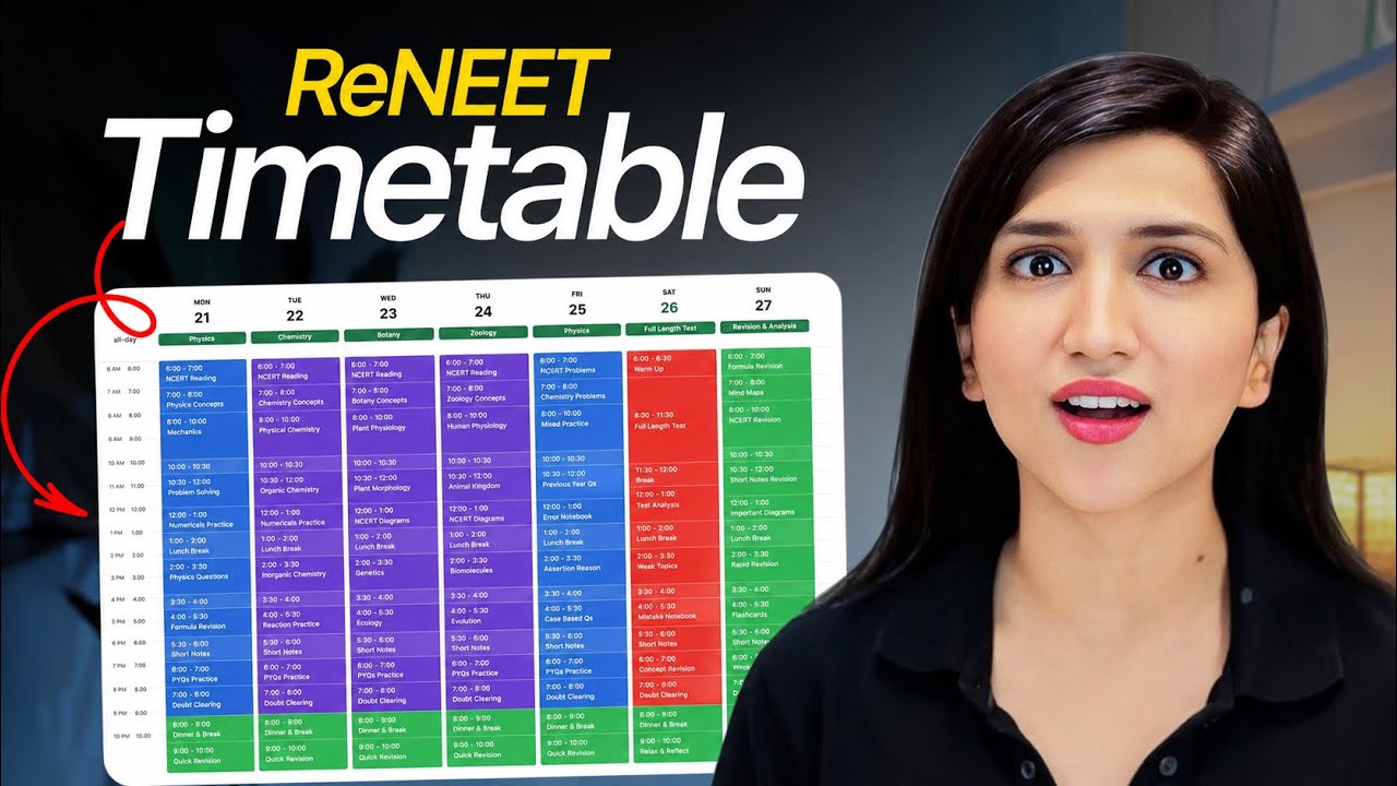 Last 20 Days Extreme Re-NEET 2026 Time Table to Score 680+ #akanshakarnwal #reneet2026