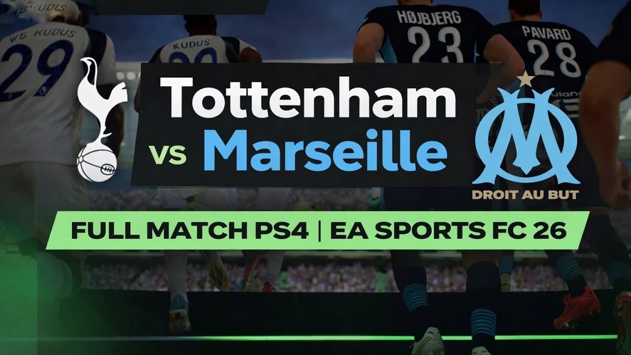 FC 26 RUSH | Tottenham vs Marseille | FULL MATCH PS4 | EA Sports FC 26