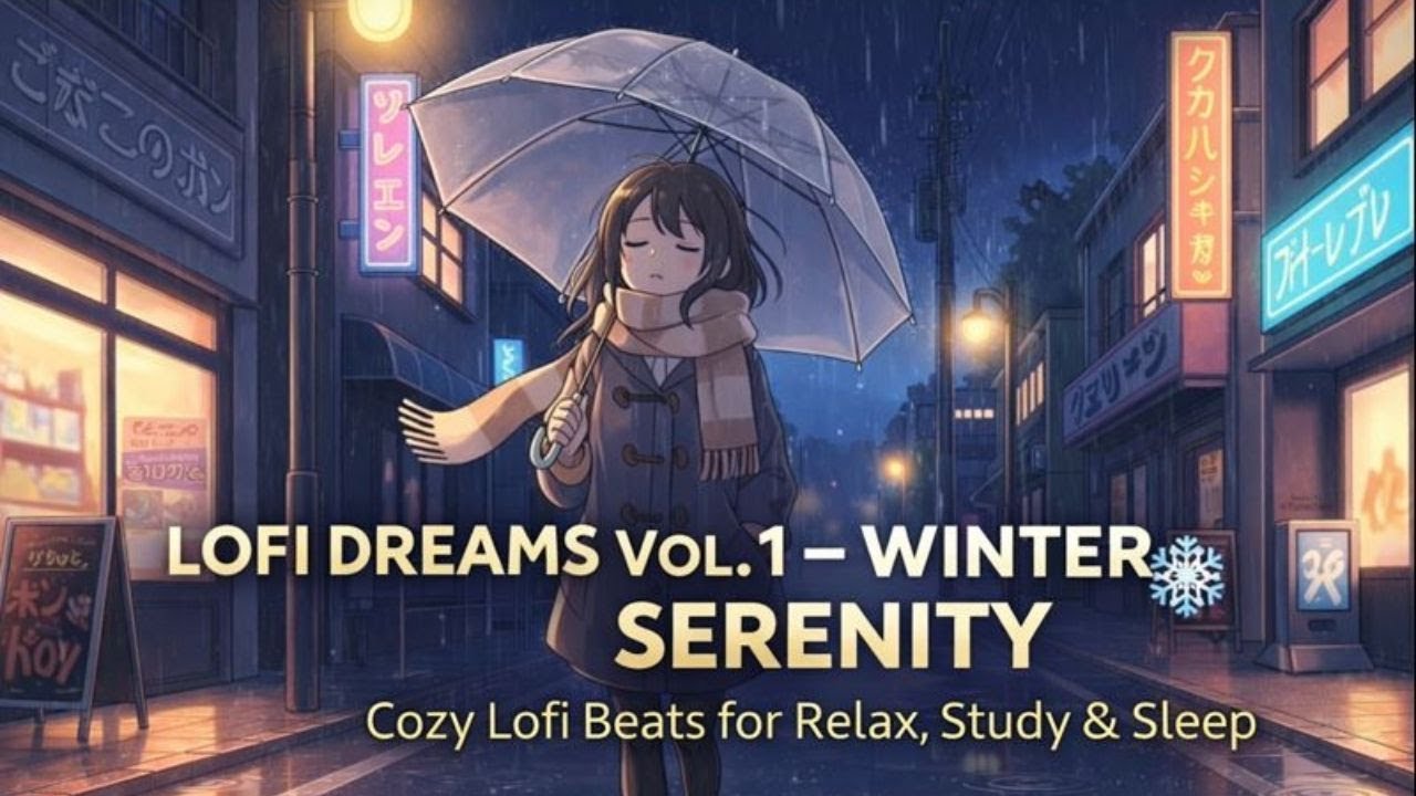 Lofi Dreams Vol. 1 – Winter Serenity ❄️ Cozy Lofi Beats for Relax, Study & Sleep