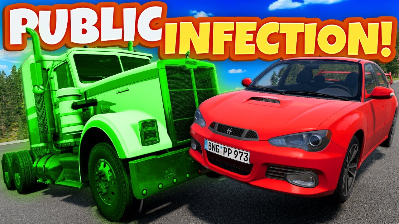 Public Server Hide & Seek Infection is PURE CHAOS (BeamNG Drive)