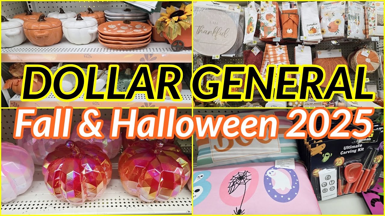 Dollar General Fall and Halloween Decor 2025 Shop with me!