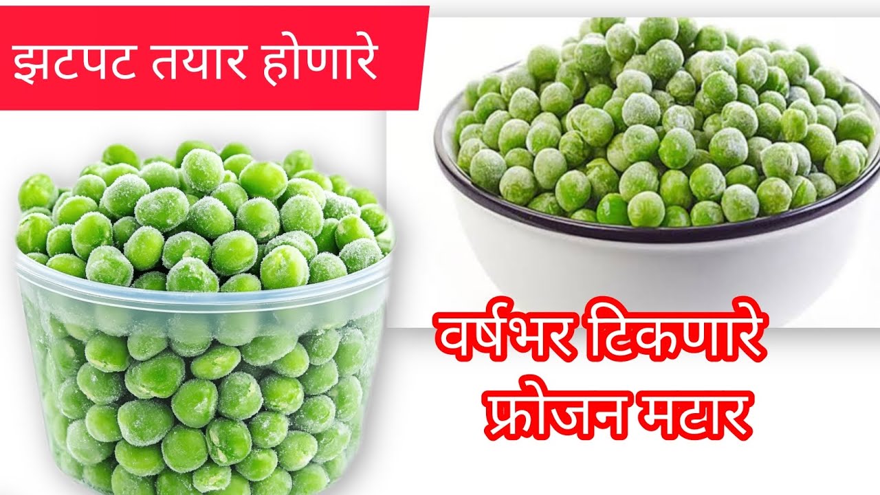 फ्रोजन मटार कसे करायचे | how to store green peas in fridge for long time | #Archanahomecooks