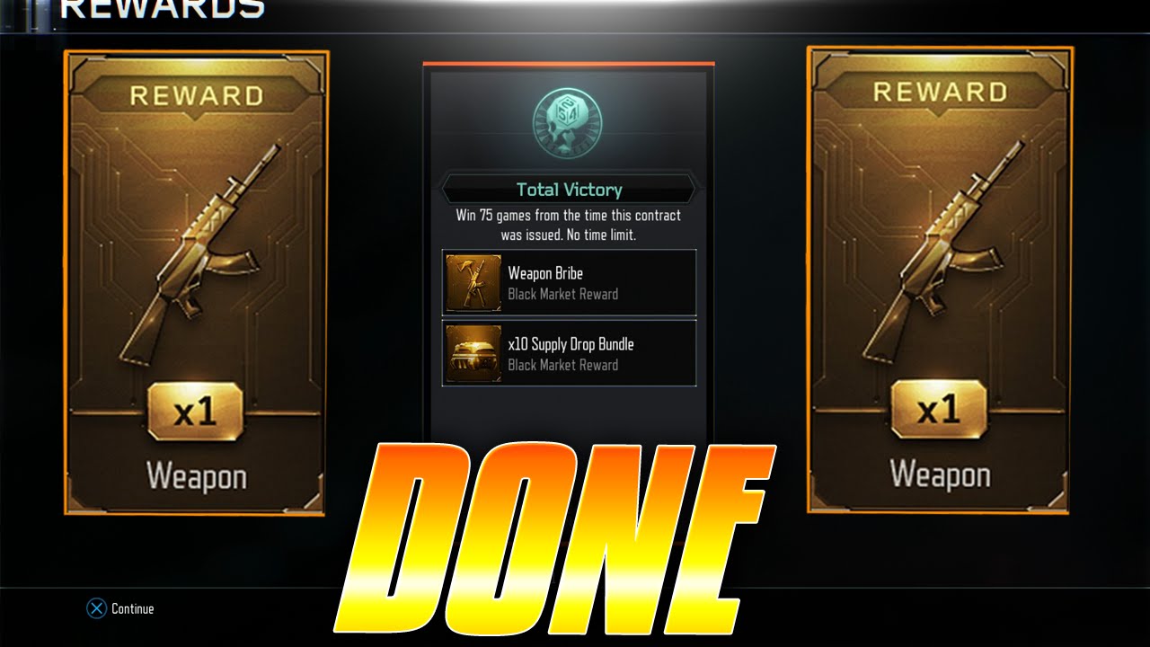 I FINISHED THE "75 WINS CONTRACT" in BLACK OPS 3! - WHAT HAPPENS AFTER COMPLETING A CONTRACT!