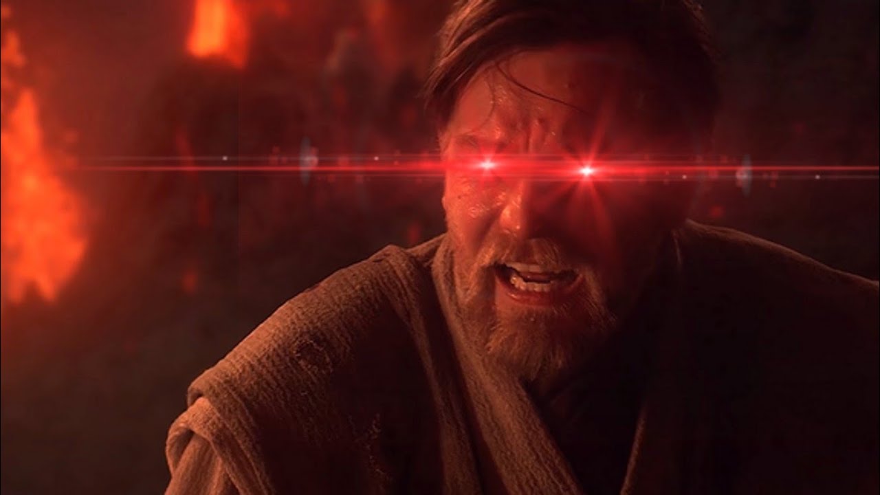 Obi-Wan Kicks Anakin and Yells DEMOCRACY!
