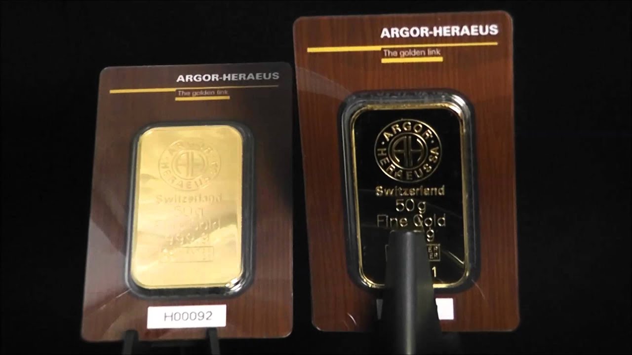 Argor-Heraeus 24ct 50g Gold Bar