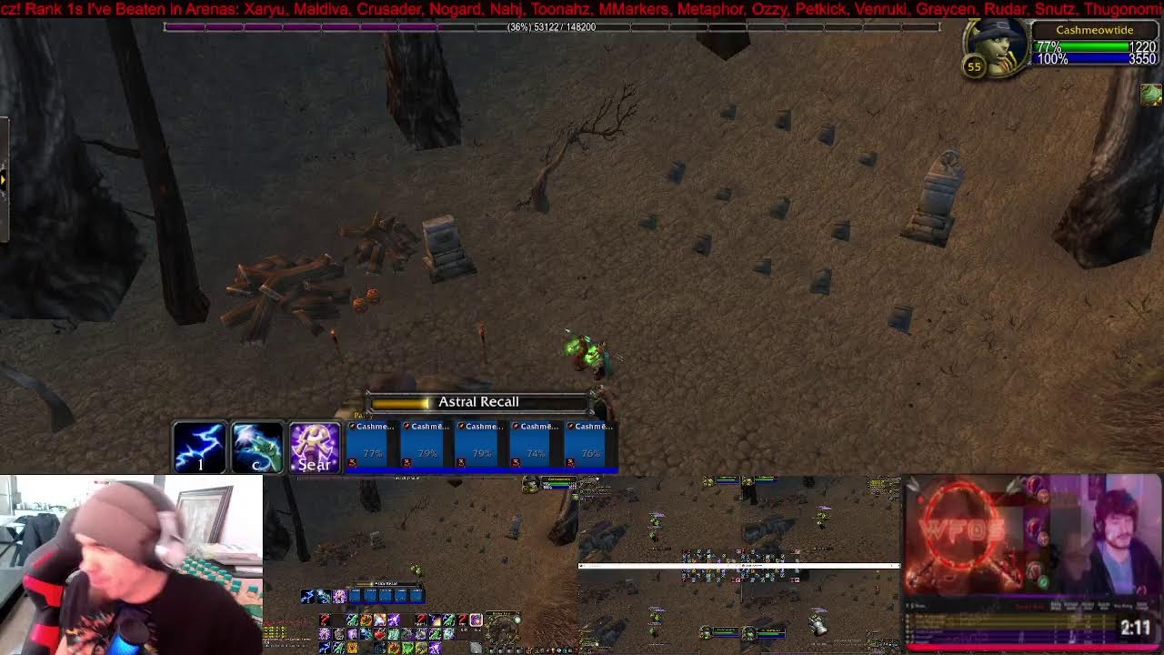 Manually Multiboxing 5 Ele Dungeon Spam (Level 54) | TBC!