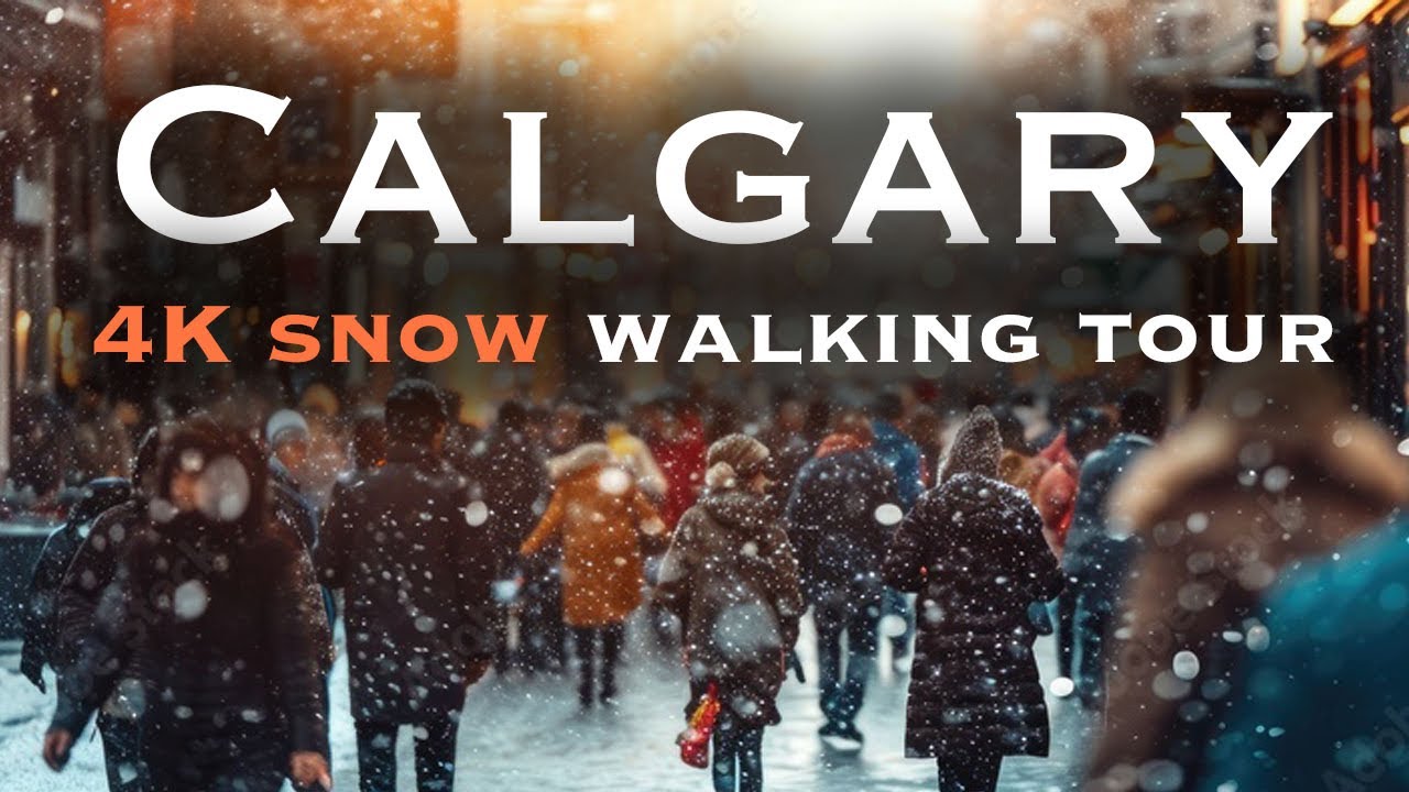 【4K】Calgary Snowfall | Downtown Calgary | Canada Snowfall | #canada #calgary #snowfall #downtown