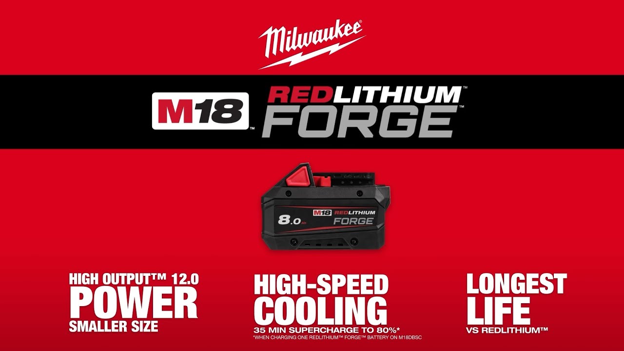M18&trade; REDLITHIUM&trade; FORGE&trade; 8.0Ah Battery - M18FB8