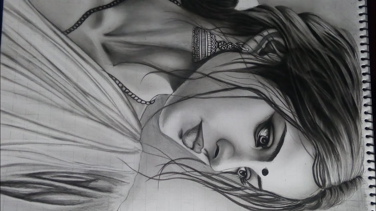 " Easy Girl Drawing "|Girl art Drawing |How to draw Girl 