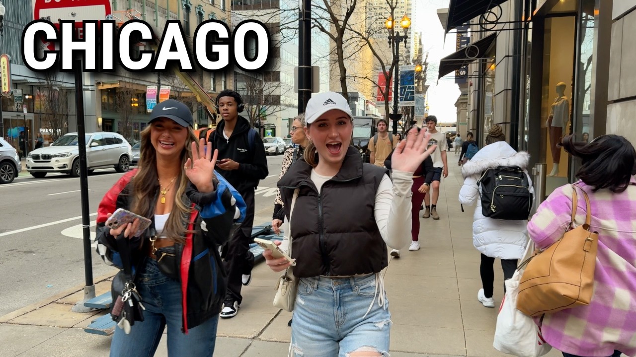 Chicago Walking Tour - Downtown Walk on Tuesday | March 18, 2025 | 4K 60fps City Sounds