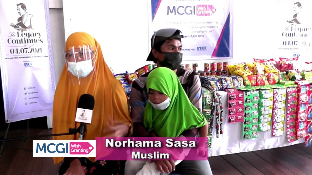 Norhama Sasa Expresses Her Thanks for the Livelihood Assistance Provided by MCGI