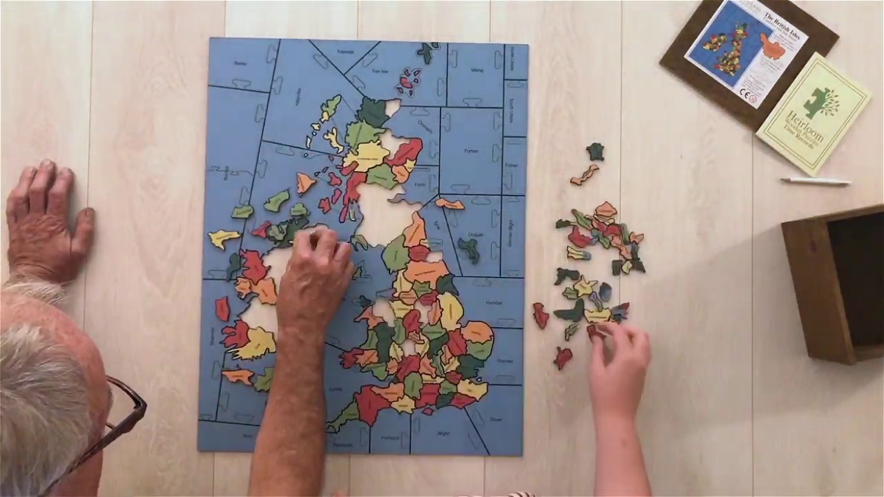 British Isles Counties and Sea Areas puzzle - Heirloom Puzzles