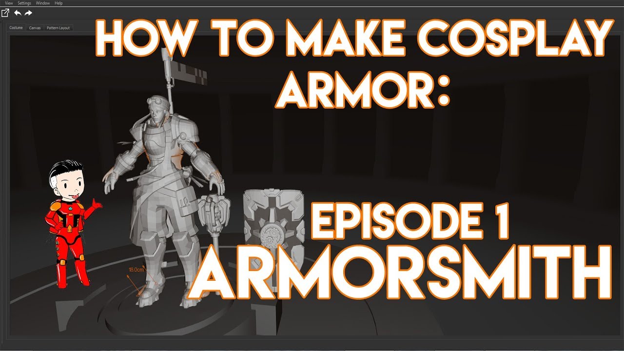 How To Make Cosplay Armor: Episode 1 - Armorsmith software - TUTORIAL
