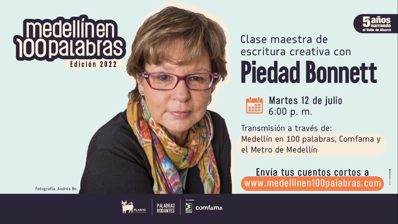 Clase maestra de escritura creativa con Piedad Bonnett
