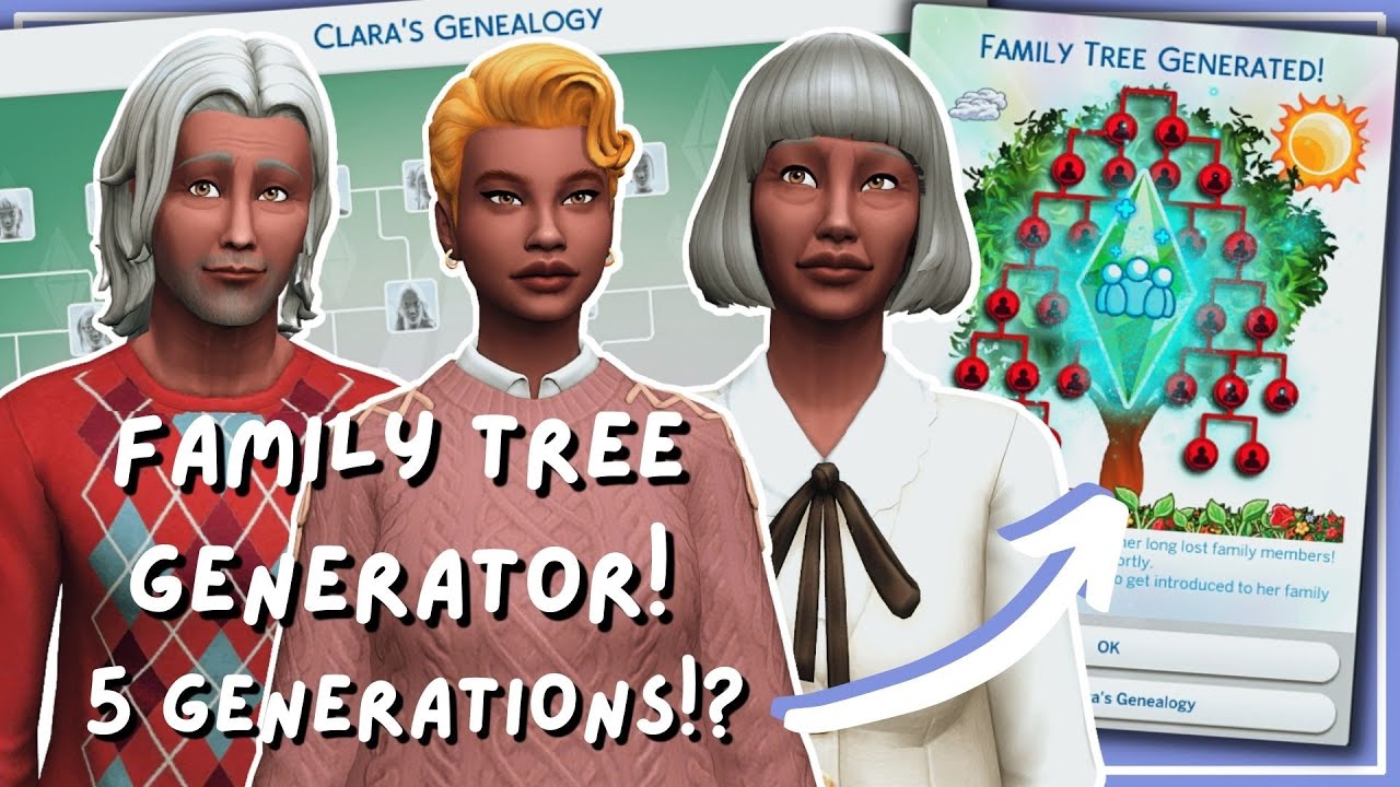 FAMILY TREE GENERATOR?! | The Sims 4 Mod Review