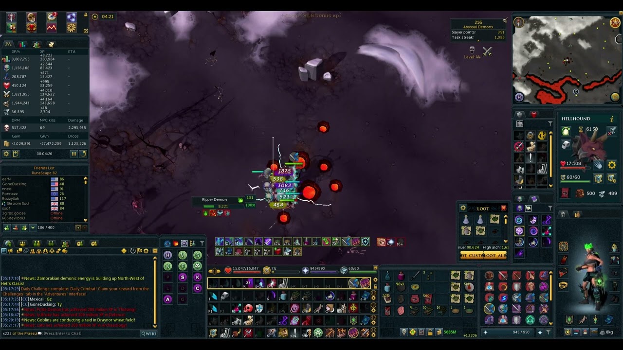 AFK Ripper Demons 950 kph Necro + Deathwarden